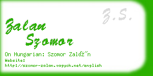 zalan szomor business card